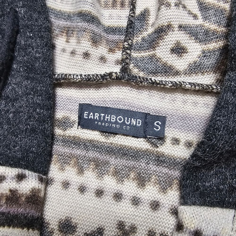 Earthbound Winter Snowflake Hoodie Sweater Dress Women's Size Small‎ - Picture 5 of 10